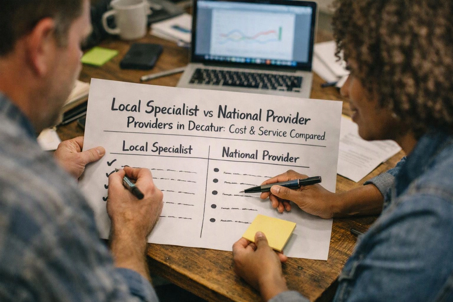 Local Specialist vs National Car Accident Lawyer Providers in Decatur: Cost & Service Compared