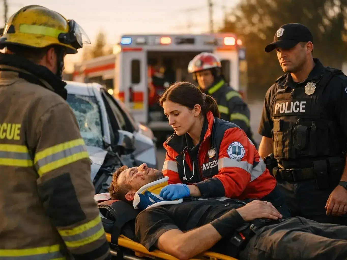 Personal injury lawyer meeting crash victim near City Springs in Sandy Springs GA after a Roswell Road collision