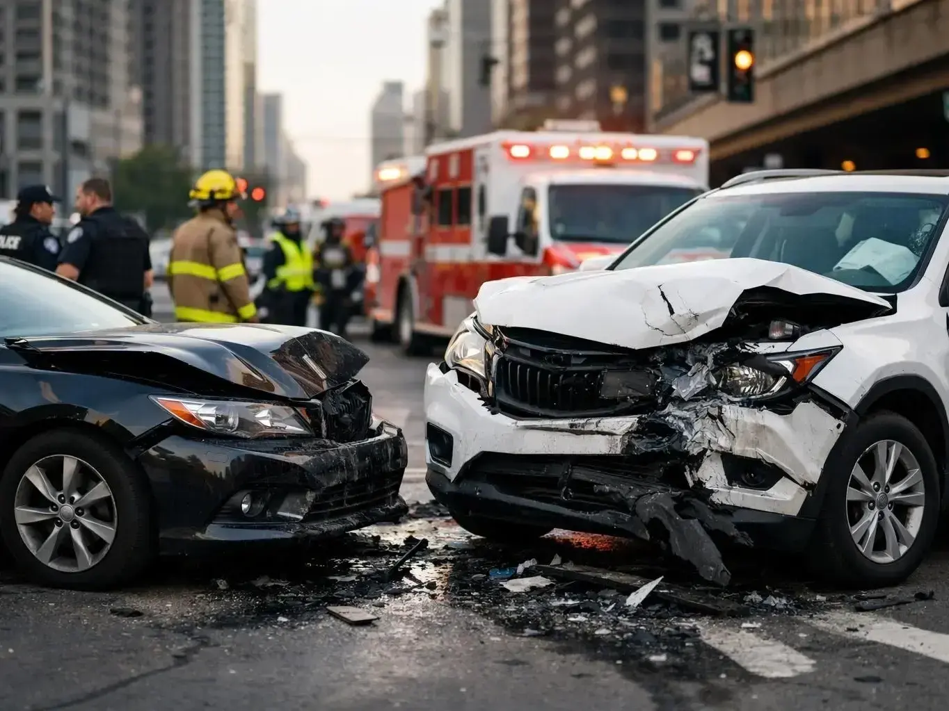 Attorney reviewing Uber accident claim documents for Sandy Springs GA rideshare wreck near North Springs station