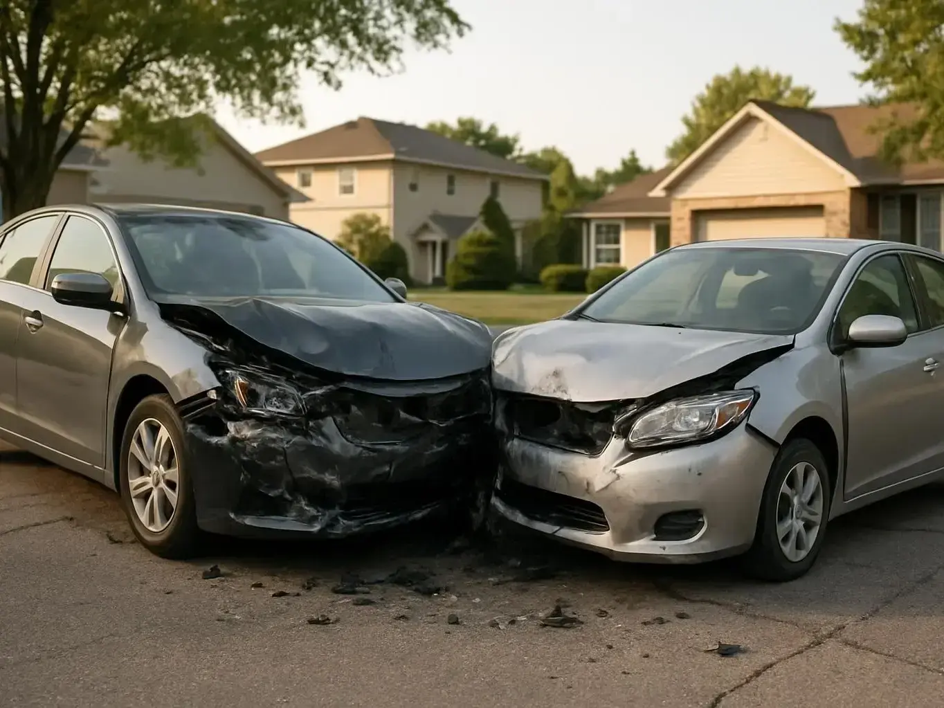 Truck accident lawyer investigating roadway evidence after rainy weather crash near Chattahoochee River National Recreation Area