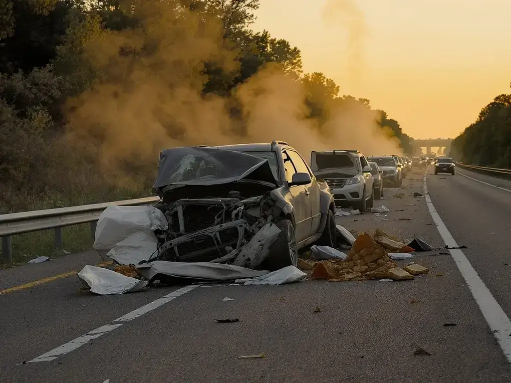 Uber and Lyft accident attorney helping injured client in Dunwoody Village after storm-related rideshare crash